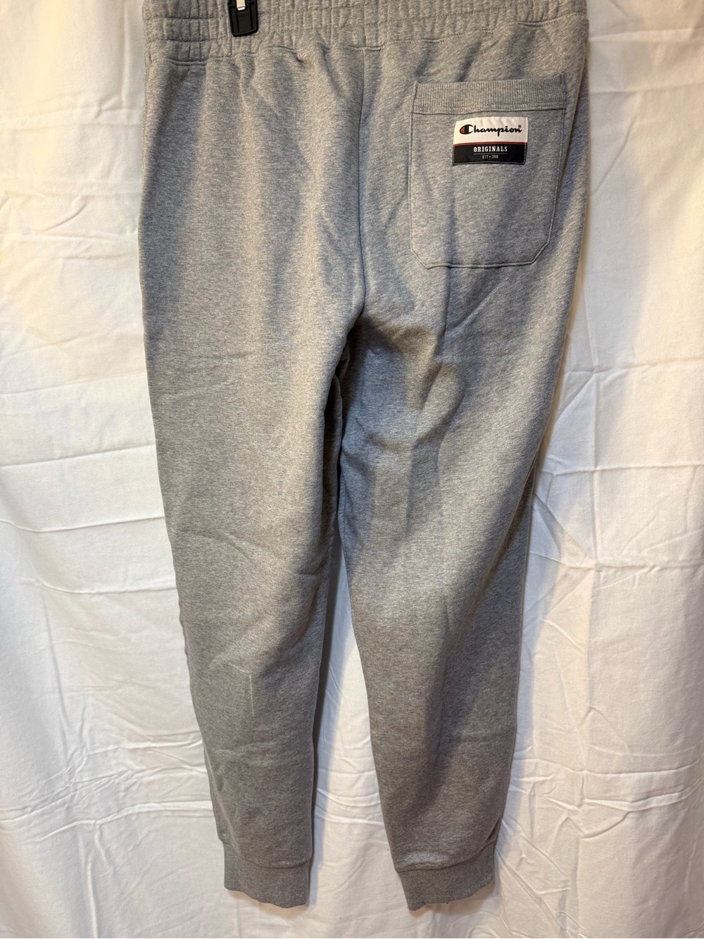 Champion Men's Gray Fleece Jogger Pants activewear athleisure streetwear cozy L